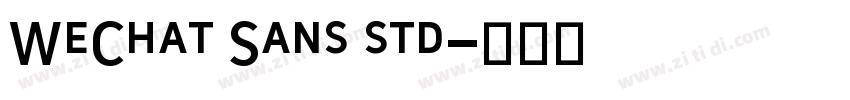 WeChat Sans std字体转换